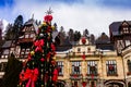 Christmas at Peles Castle, Sinaia, Romania Royalty Free Stock Photo