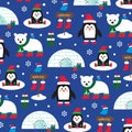 Christmas Penguins and polar bears