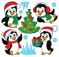 Christmas penguins thematic set 1