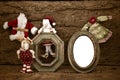 Christmas photo frame card Royalty Free Stock Photo