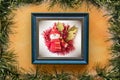 Christmas picture frame composition