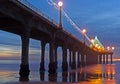 Christmas pier Royalty Free Stock Photo