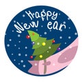 Christmas piglet vector symbol year old new year