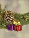 Christmas pine cones