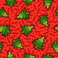 Christmas pine tree patch icon pattern background