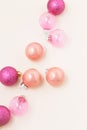 Christmas pink ornament minimal