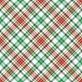 Christmas Plaid Royalty Free Stock Photo