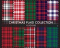 Christmas Plaid Tartan Seamless Pattern Collection