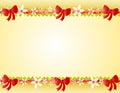 Christmas Poinsettia Bows Border