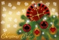 Christmas poker banner Royalty Free Stock Photo