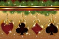 Christmas poker greeting card