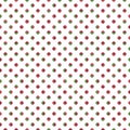 Christmas Polka-Dot seamless vector pattern. Elegant regular geometric pattern with tiled small circles and semicircles.