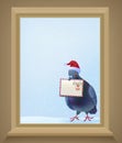 Christmas Post Pigeon