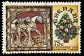 Christmas postage stamp