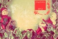 Christmas postcard 2012 Royalty Free Stock Photo
