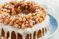 Christmas pound cake with candied fruits of Rowan