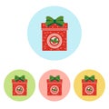 Christmas Present icon Royalty Free Stock Photo