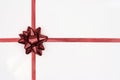 Christmas Present w Red Ribbon Royalty Free Stock Photo