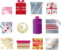 Christmas presents 2d Royalty Free Stock Photo