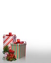 Christmas presents background Royalty Free Stock Photo