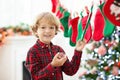Christmas presents for kids. Advent calendar Royalty Free Stock Photo