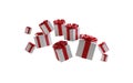 Christmas presents pile of christmas gifts 3d-illustration Royalty Free Stock Photo