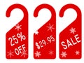 Christmas price tag Royalty Free Stock Photo