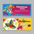 Christmas promo banner supersale vivid color