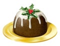 Christmas pudding Royalty Free Stock Photo