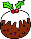 Christmas Pudding Royalty Free Stock Photo