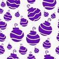 Christmas Purple Retro Ornament Fabric Background