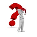 Christmas question Royalty Free Stock Photo