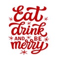 Christmas quote. Hand lettering Royalty Free Stock Photo