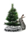 Christmas rabbit