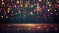 Christmas Rain of Lights Royalty Free Stock Photo