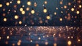 Christmas Rain of Lights Royalty Free Stock Photo