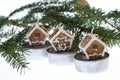 Christmas and realestate theme on white Royalty Free Stock Photo