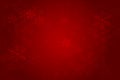 Christmas red background with glowing snowflakes and bokeh. vertor illustration