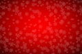 Christmas red background with snowflakes, simple holiday vector