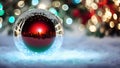 Christmas Red Ball Ornament Decorations Royalty Free Stock Photo