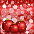 Christmas red balls.