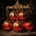 Christmas Red Bauble Tree Decorations