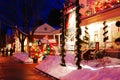 Christmas, Red Lion Inn, Stockbridge Royalty Free Stock Photo