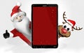 Christmas Red Mobile Phone Royalty Free Stock Photo