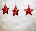 Christmas red stars Royalty Free Stock Photo