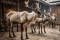 Christmas Reindee at Santa\'s village in the North Pole