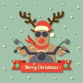 Christmas reindeer background Royalty Free Stock Photo