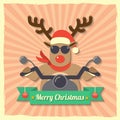 Christmas reindeer background Royalty Free Stock Photo