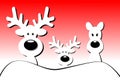 Christmas reindeer Family Royalty Free Stock Photo