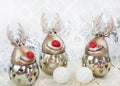 Christmas reindeer on whit Royalty Free Stock Photo